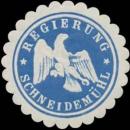 Siegelmarke Regierung Schneidemühl W0365017